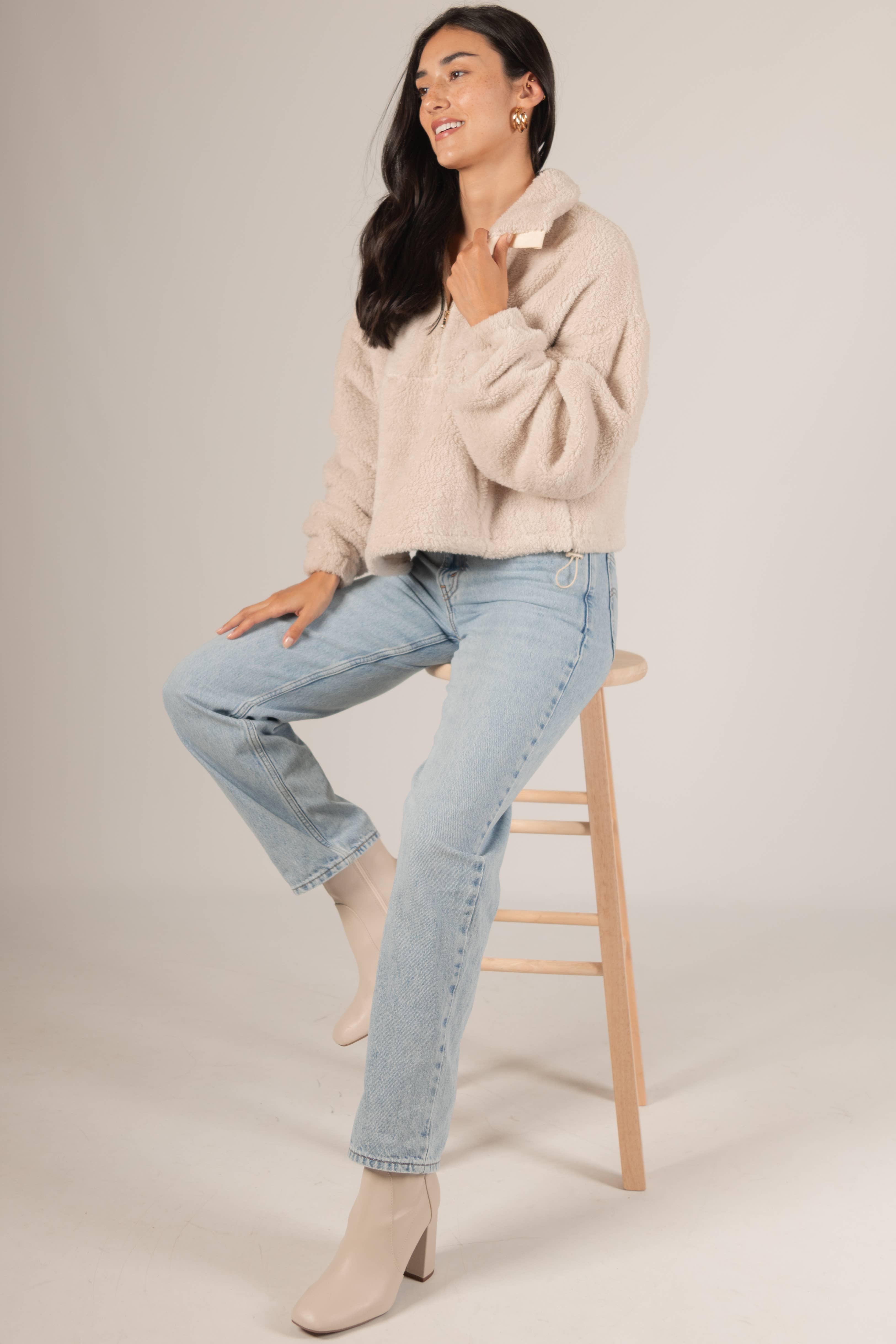 Before You Collection - Vente Polaire – femme - Pull à fermeture éclair en polaire douce10