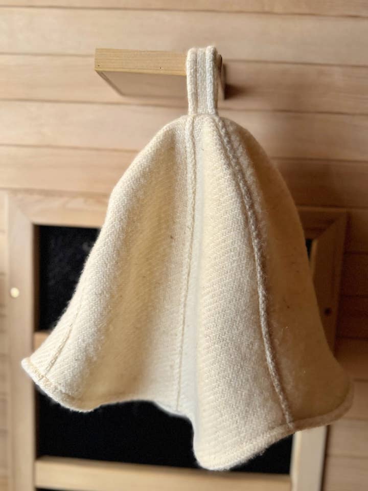 Pure Canadian Wool Sauna Hat for wholesale by SteMargScot