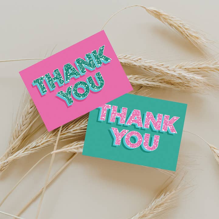 Packung mit 10 Danke-Postkarten — Terrazzo-Designs für den Großhandel von The Home Of Smiles