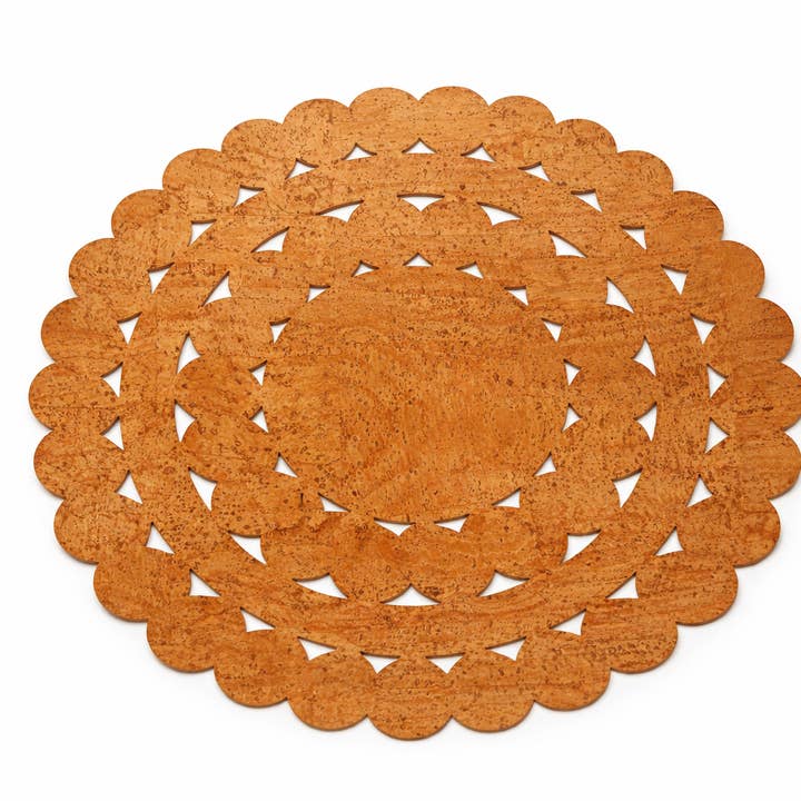 Individual in Natural Cork with Laser Design for wholesale by Line Cork