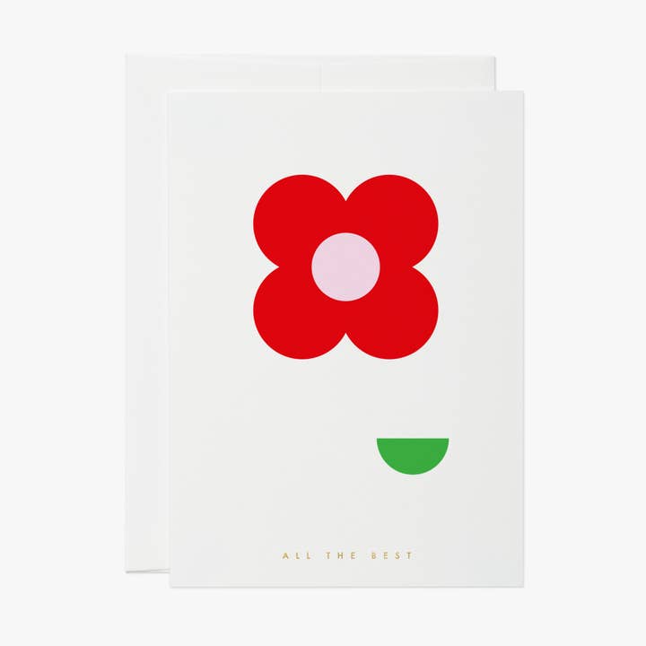 flor de poder — cartão de aniversário, aniversário, fique bem em breve por atacado de thie studios