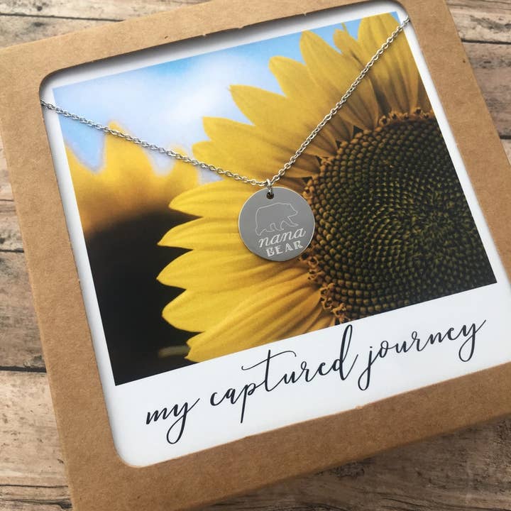 Round Nana Bear Necklace for wholesale by My Captured Journey