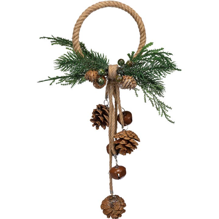 Pinecones Doorknob Hanger for wholesale by Primitives by Kathy