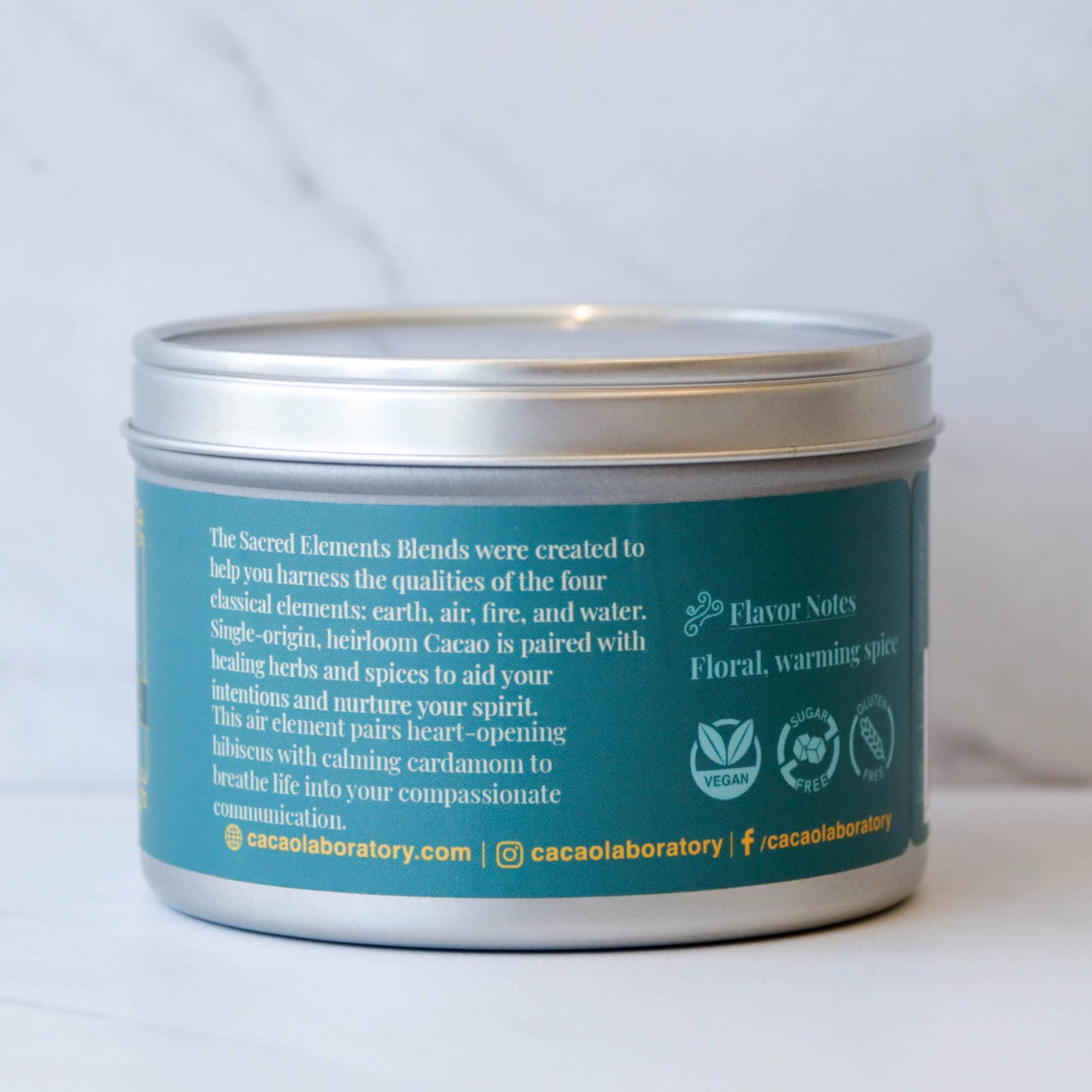 Cacao Lab - Wholesale Hot Cocoa Mix/Kit - Ground Ceremonial Grade Cacao- Air Element OG1