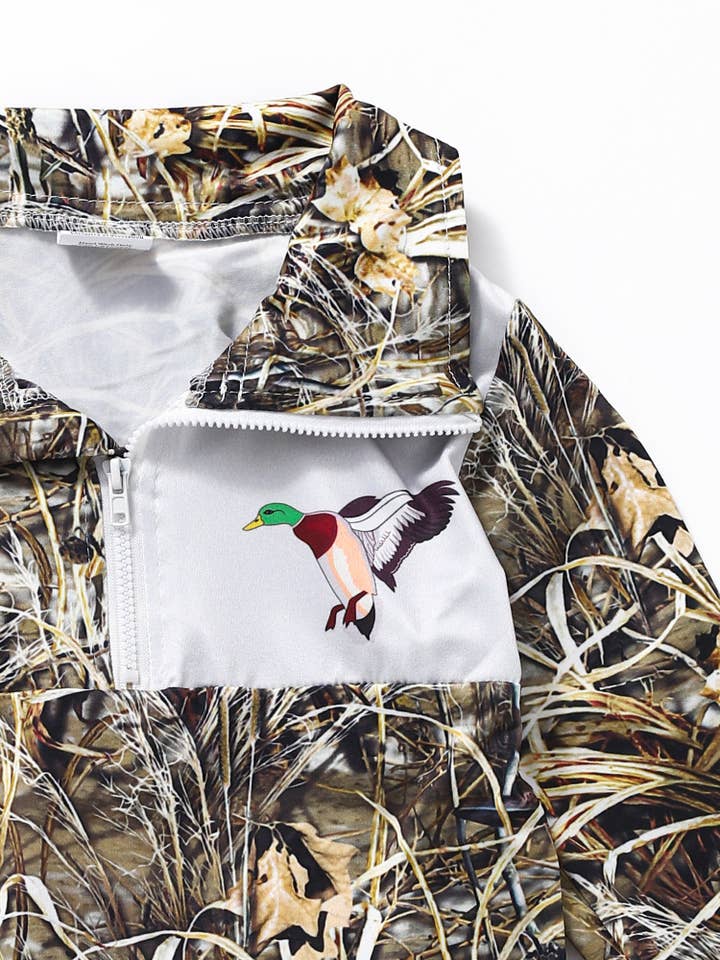 sassy kids palace - Wholesale Sweatshirt - Kids - Boys Duck Zipper Hunting Pullover