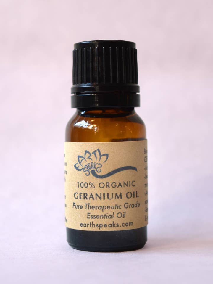 Huile de géranium pour la vente par Earth Speaks