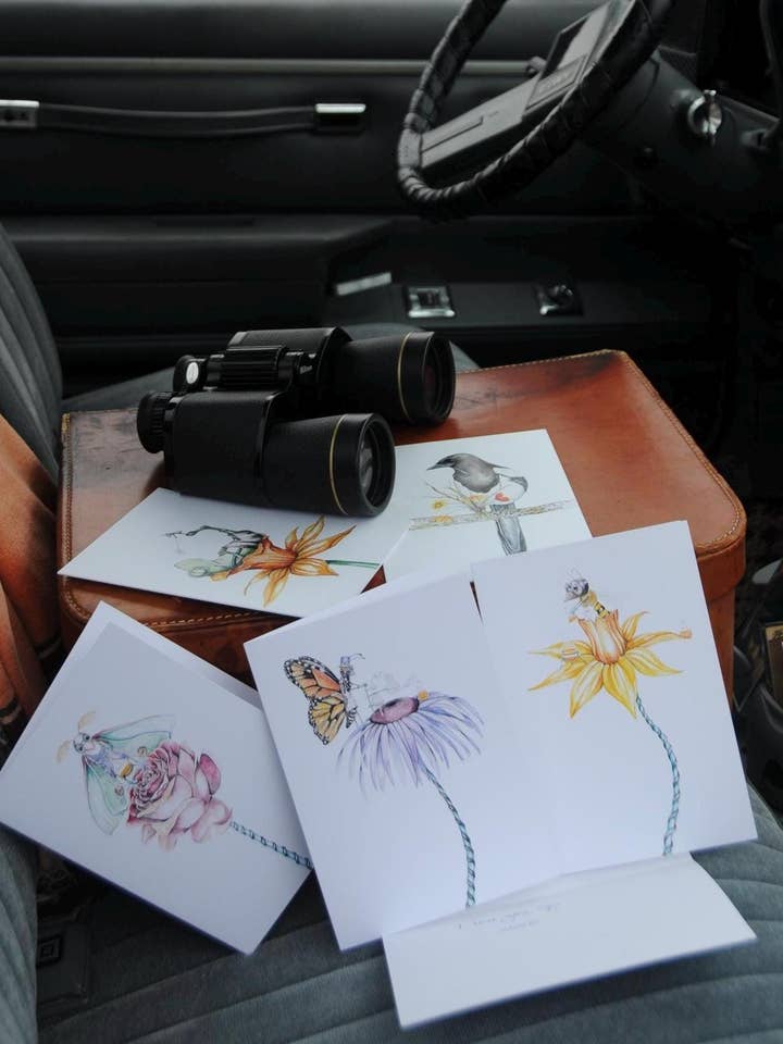 Set de cartes de printemps pour la vente par Katie Crawford Art