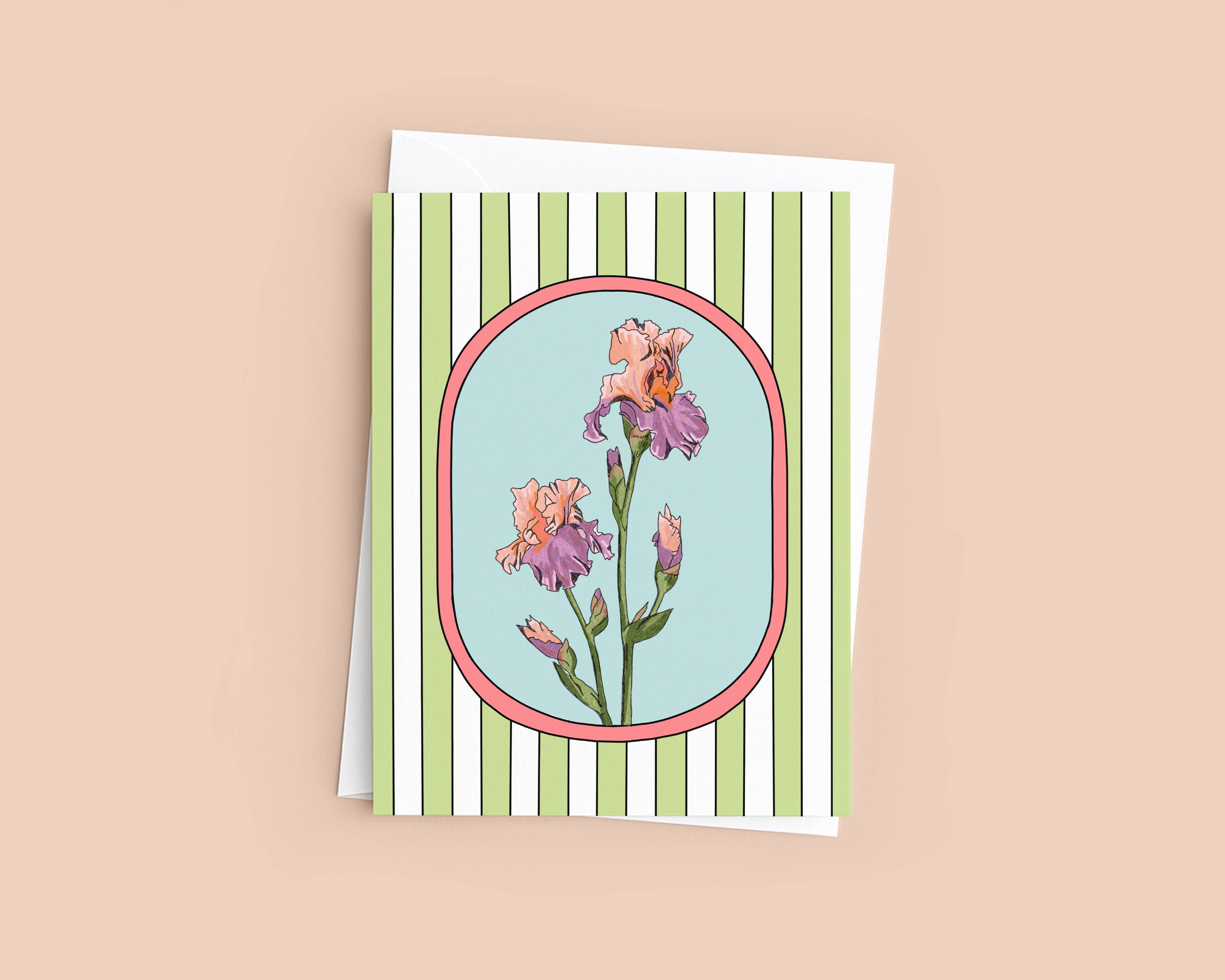 Paper Queen Co. - Wholesale Everyday Greeting Card - Iris Flower Greeting Card