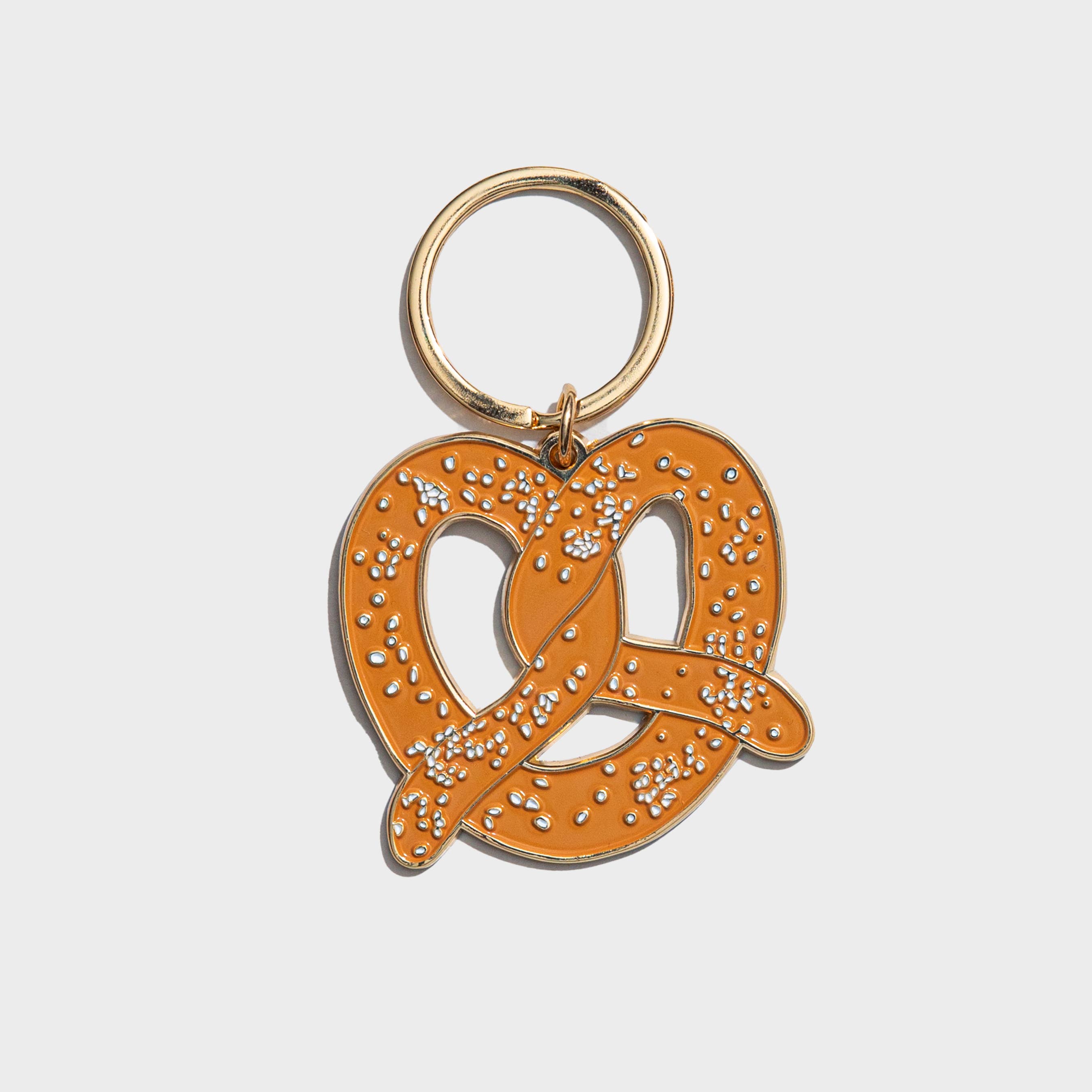 Brittany Paige - Wholesale Keychain – Women's - Soft Pretzel Enamel Keychain Bag Charm