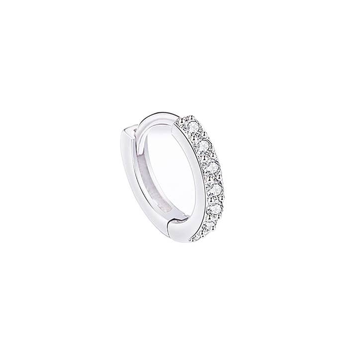 AMORINO SRL - Wholesale Hoop Earrings - DIAMOND CLICKER HOOP EARRING - 26211241101161
