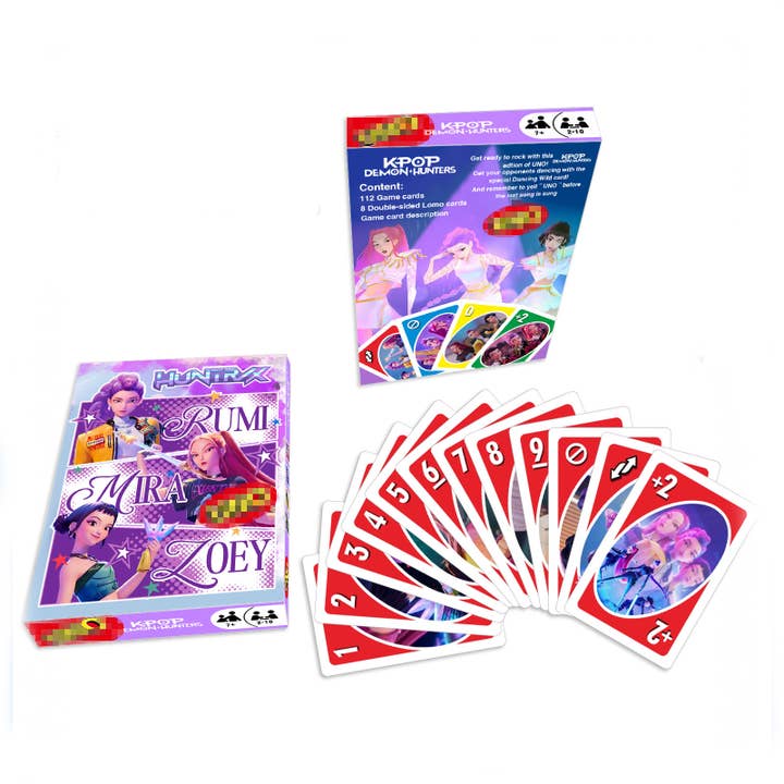 K-Pop Demon Hunters UNO Card Game Tabletop Game for wholesale by Sparkling Extras