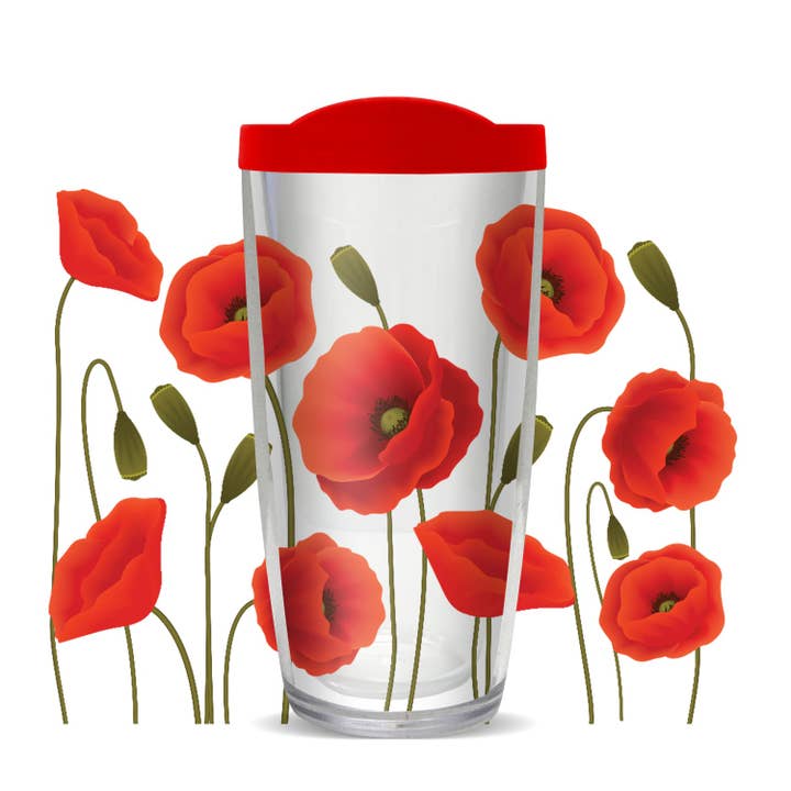 Poppy Tumbler for wholesale by FREEHEART