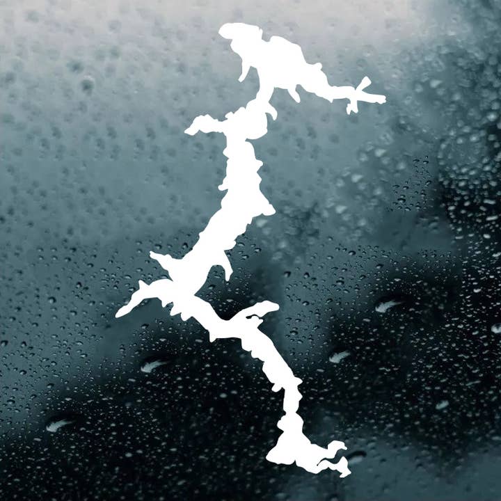 White Lake Coeur d'Alene Idaho Vinyl Decal Die Cut Sticker for wholesale by Minglewood Trading