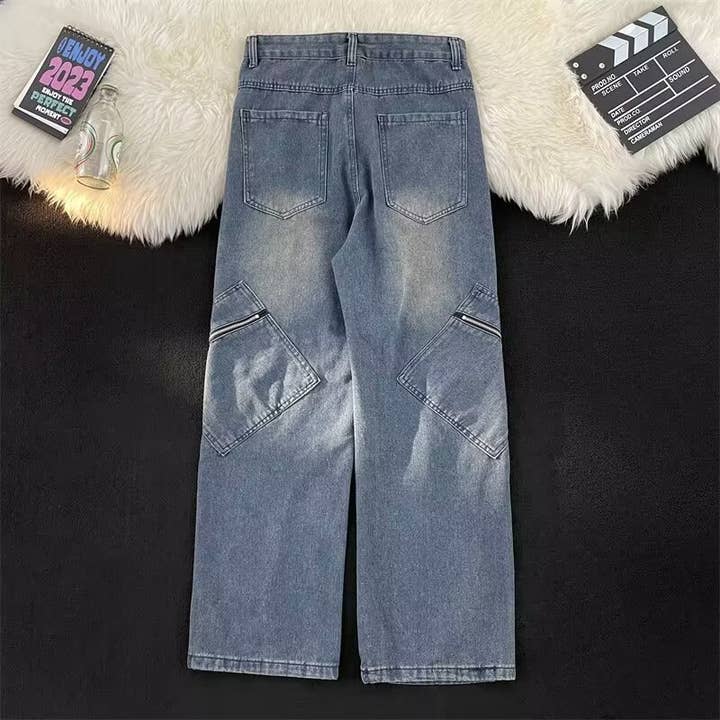 Tourtiwi - Vendita all'ingrosso Jeans - Uomo - jeans larghi da uomo a gamba larga