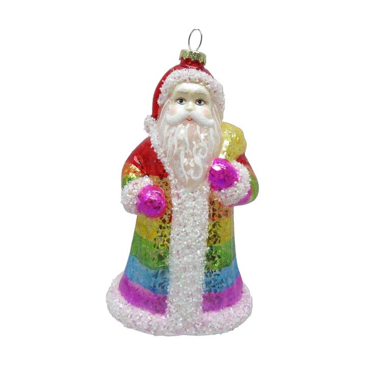Rainbow Santa Orn for wholesale by December Diamonds