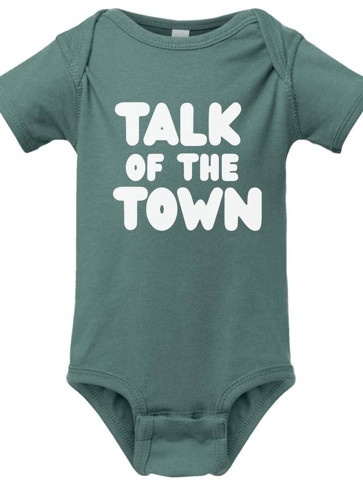 Talk Of The Town |New Baby Onesie | Baby Shower Onesie Gift for wholesale by Arlo.Hendrix LLC