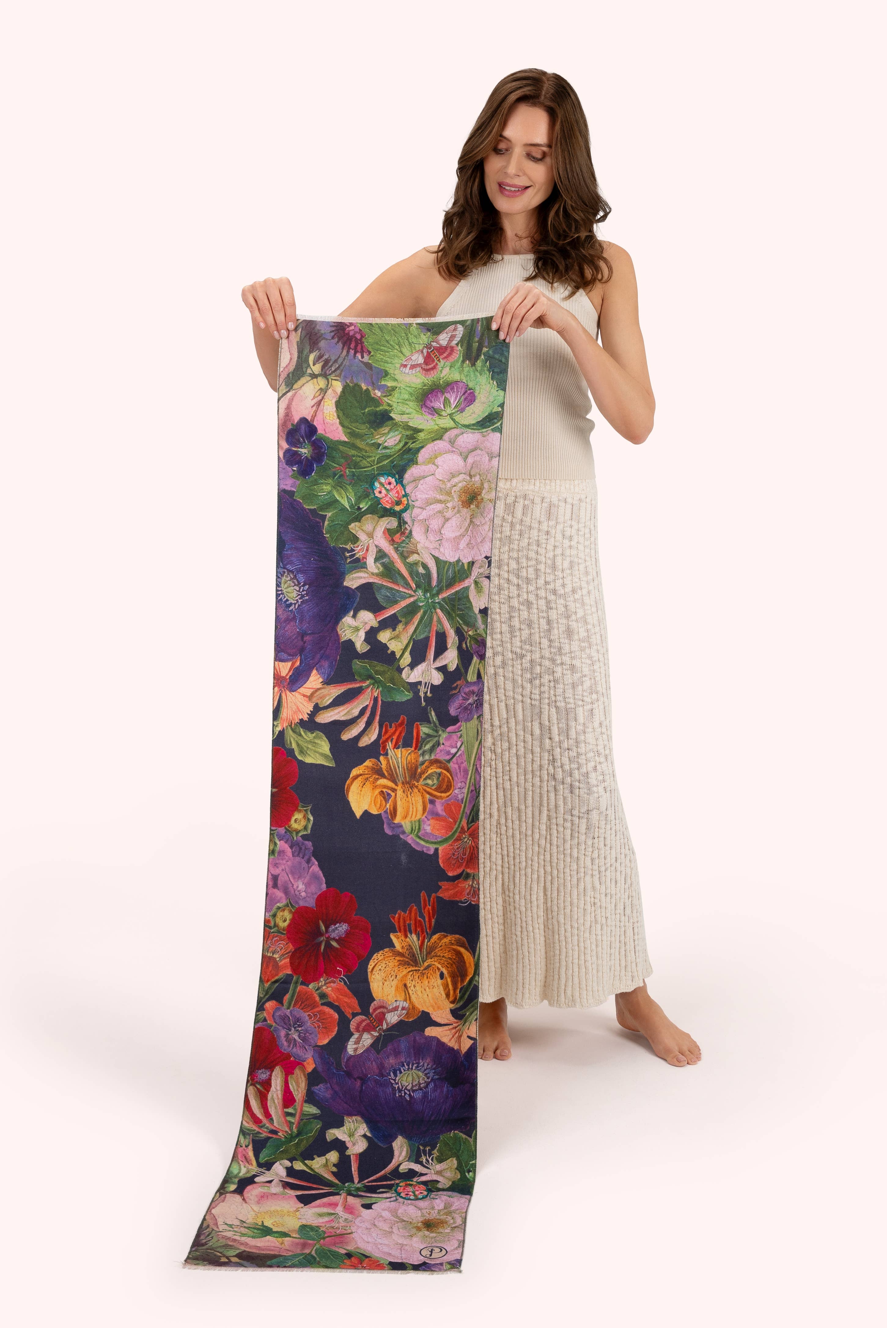 Powder Design - Europe - Wholesale Scarf - Women's - Lux Scarf - Posy, Midnight1