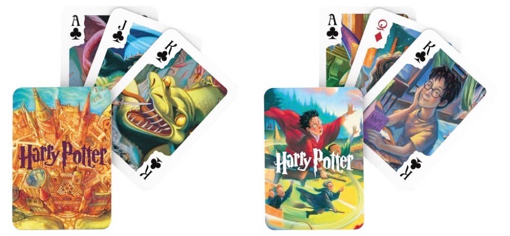 New York Puzzle Company - Wholesale Playing Cards - Harry Potter Double Deck Playing Cards 2 Standard Decks2