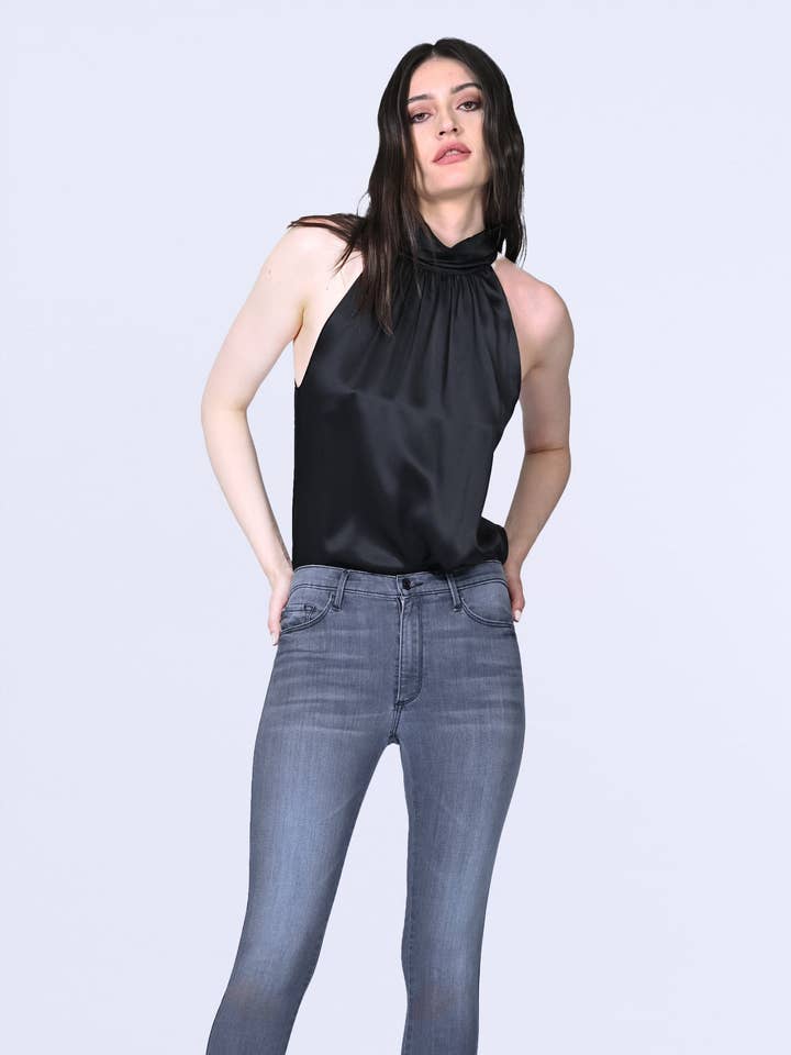 Hailee Cuffed Skinny - Bad Moon RIsing for wholesale by Black Orchid Denim