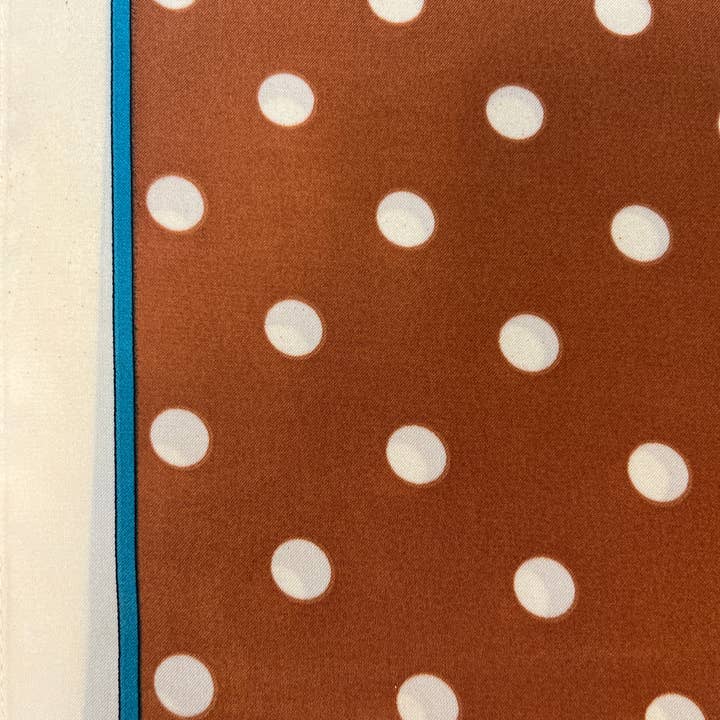 German Fuentes Handbags - Wholesale Scarf - Women's - YF08-C92 SQUARE POLKA DOT SCARVES 3