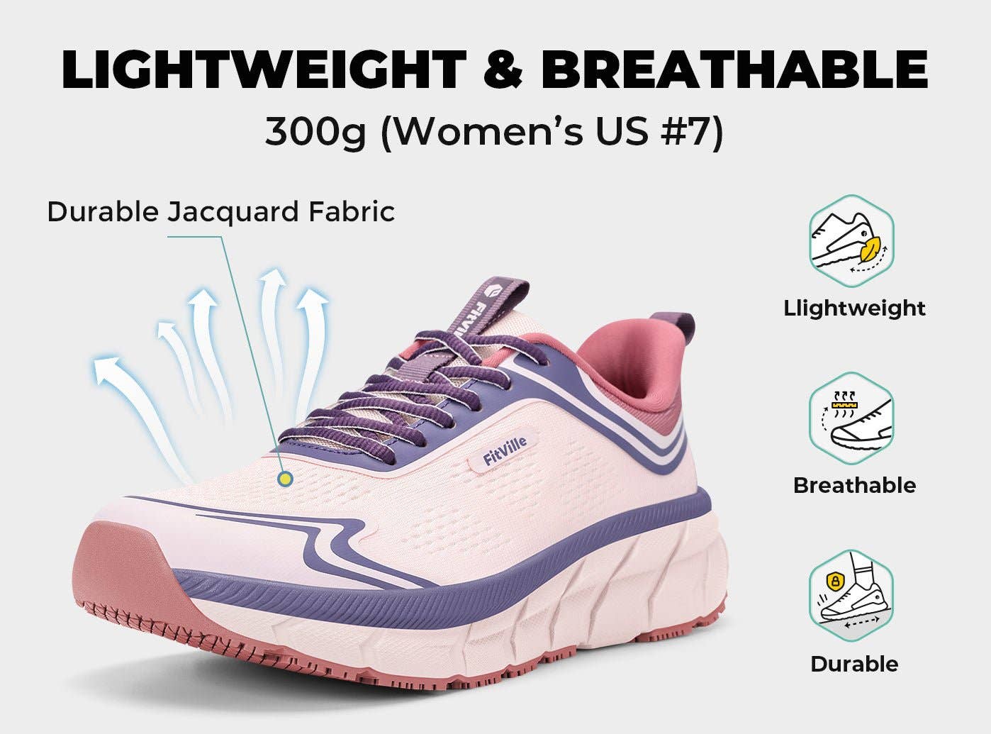 FitVille - Wholesale Athletic Sneakers - Women's - FitVille Women's FlowCore Running Shoes V65