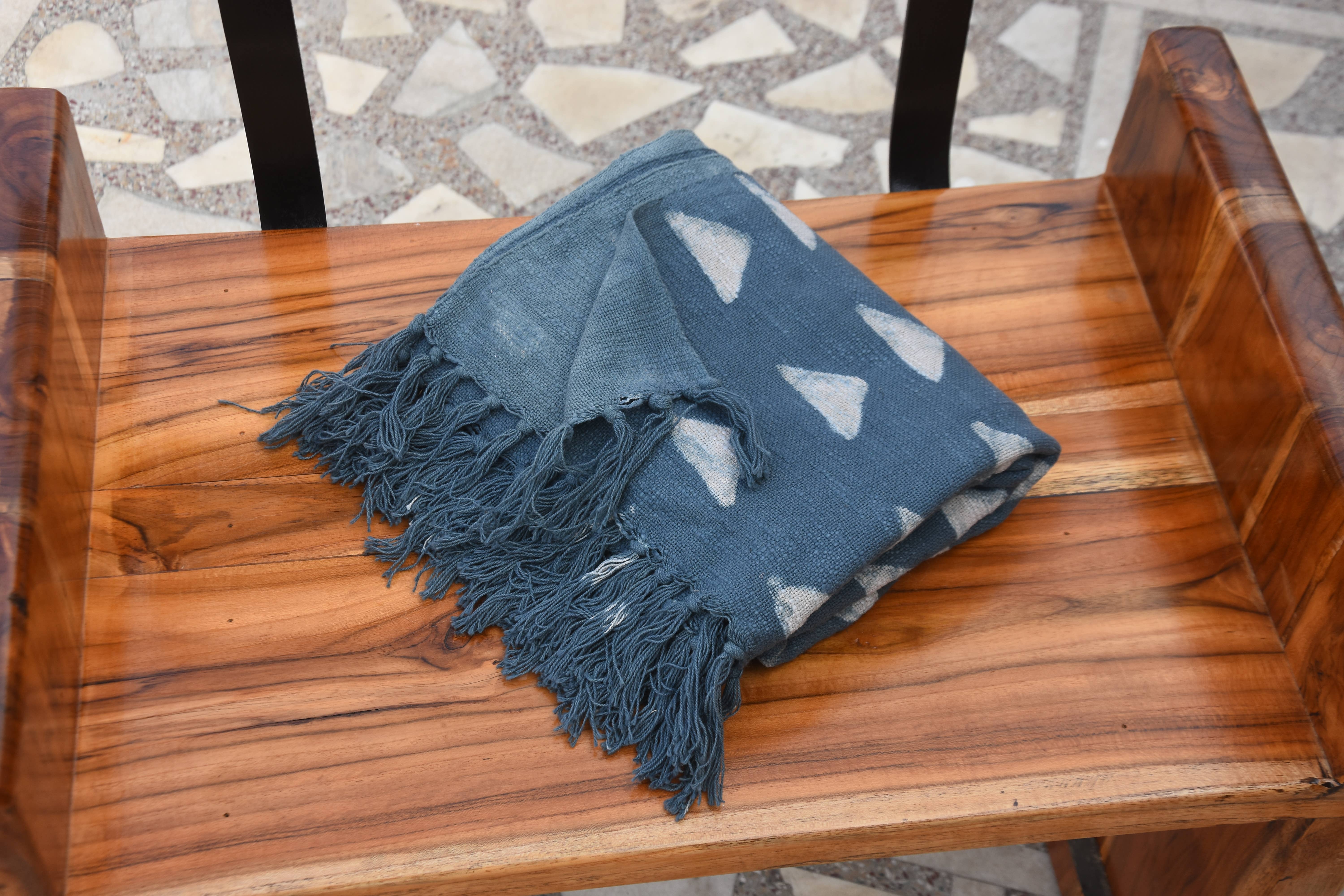 Fabdivine - Wholesale Throw blanket - Stylish Print Natural Cotton Mud Cloth Throw Blanket5