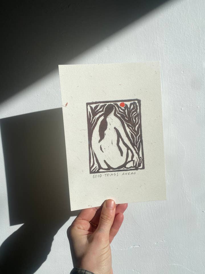 Good Things Ahead A5 print for wholesale by Ludovica Perosin