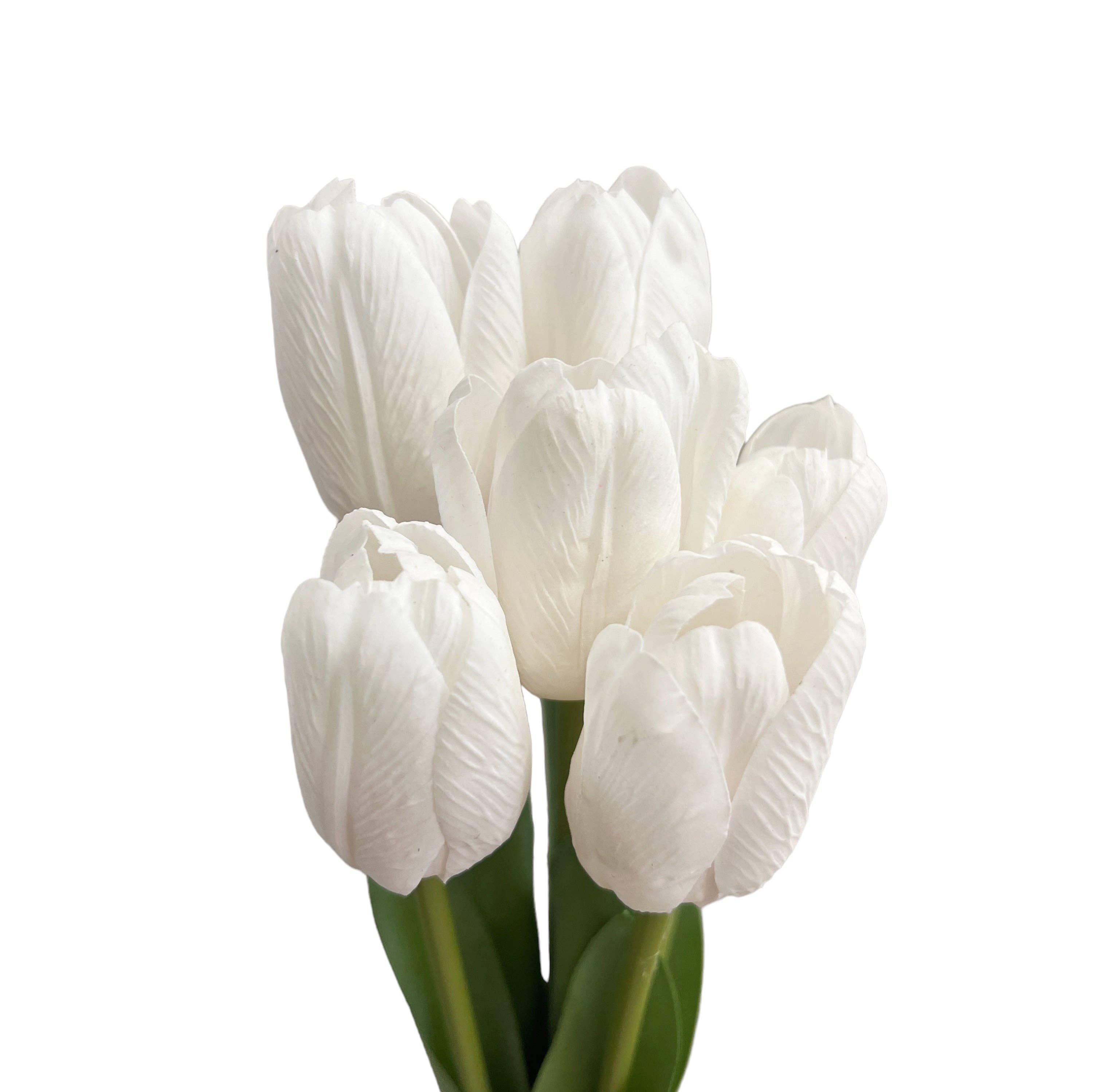 Sun Decorer - Vendita all'ingrosso Fiori finti - Steli di tulipani artificiali realistici al tatto in diversi colori, set di 62