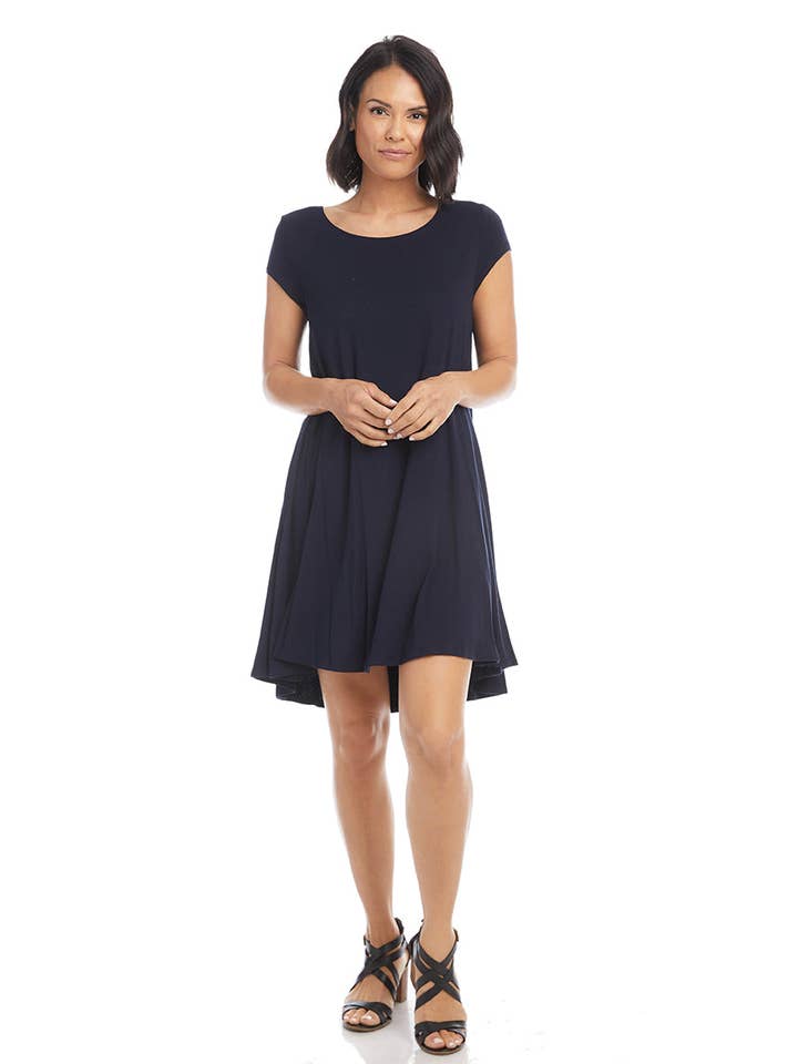 Navy Maggie Trapeze Dress for wholesale on Faire2