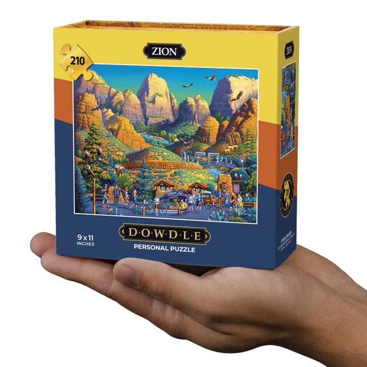 Zion National Park - Personal Puzzle - 210 Piece for wholesale by Boardwalk Puzzle Company