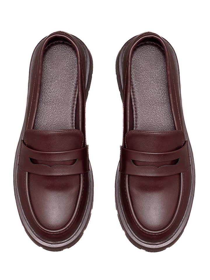 C'M PARIS - Wholesale Loafers - Women's - Classic Chunky Loafer with Lug Sole 77-64714