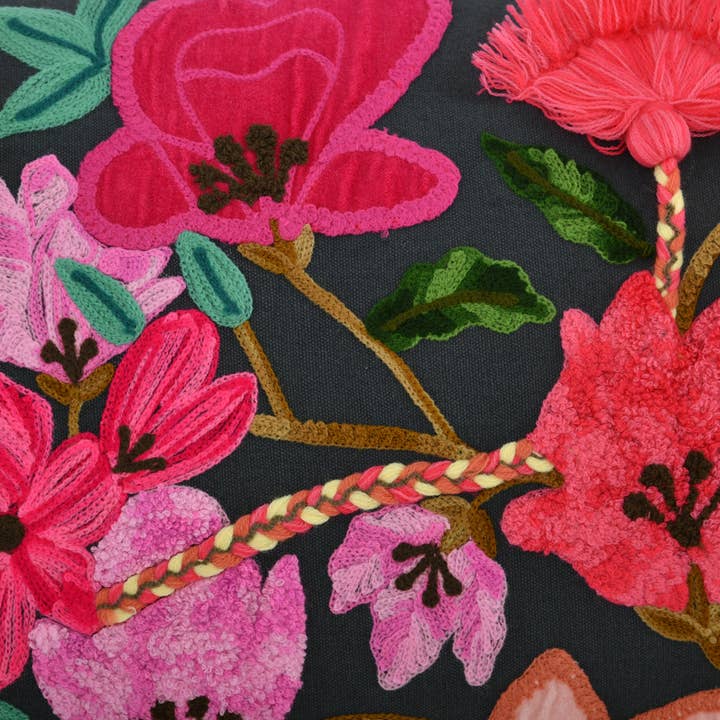 Karma Living - Wholesale Lumbar Pillow - Set of 2 Floral Finest Blossom Canvas Pillows 16x36"2