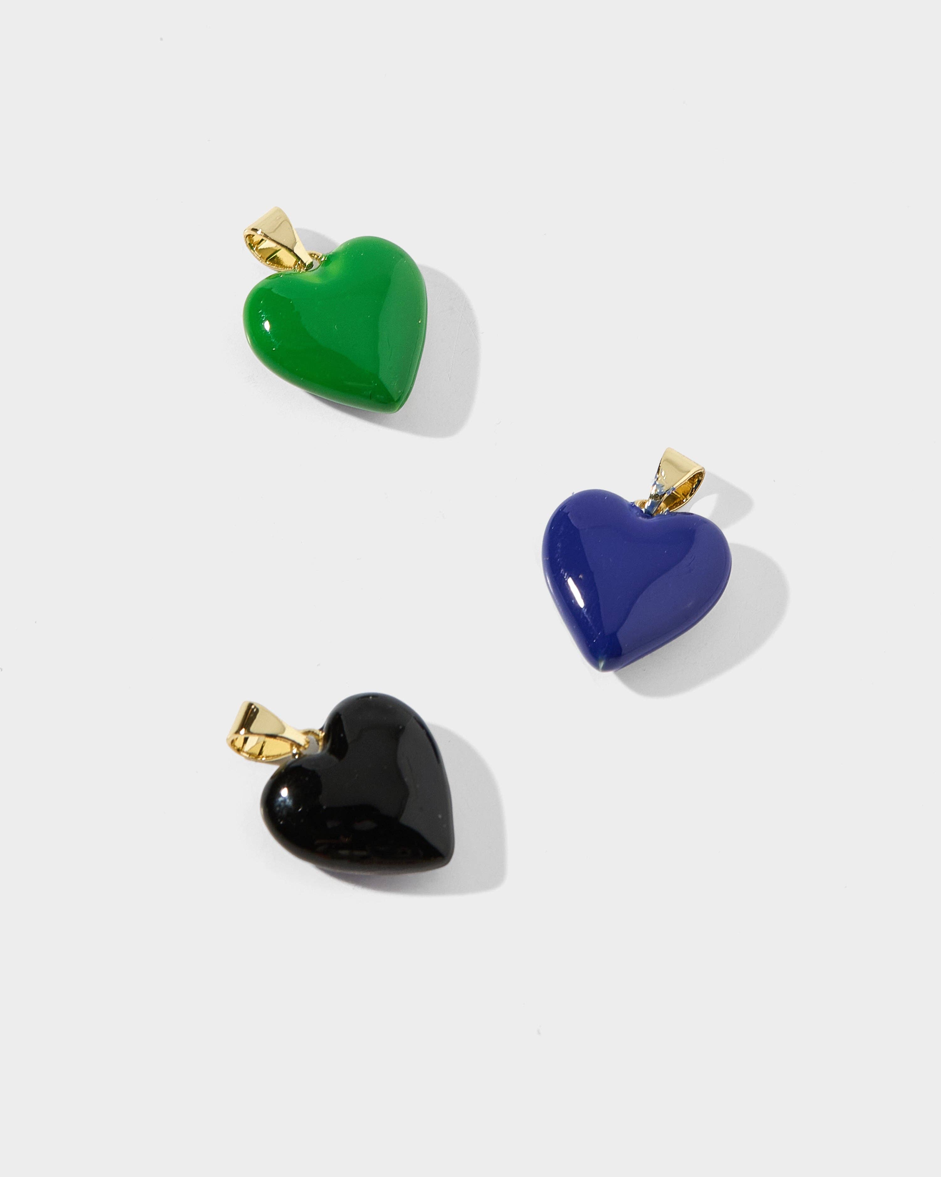 Allie + Bess – wholesale Individual charm/pendant – Reign Enamel Heart Charm2