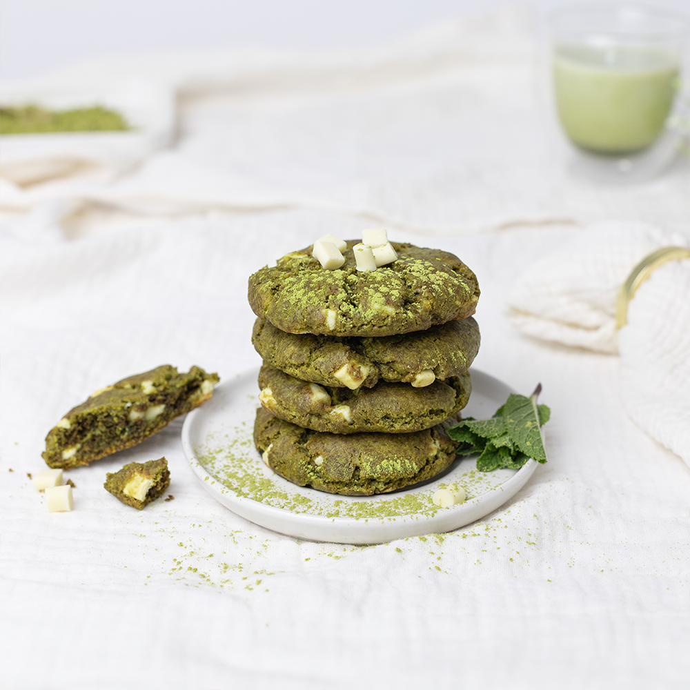 Bake Affair GmbH - Wholesale Koekjesmix - Matcha-koekje met witte chocolademix1