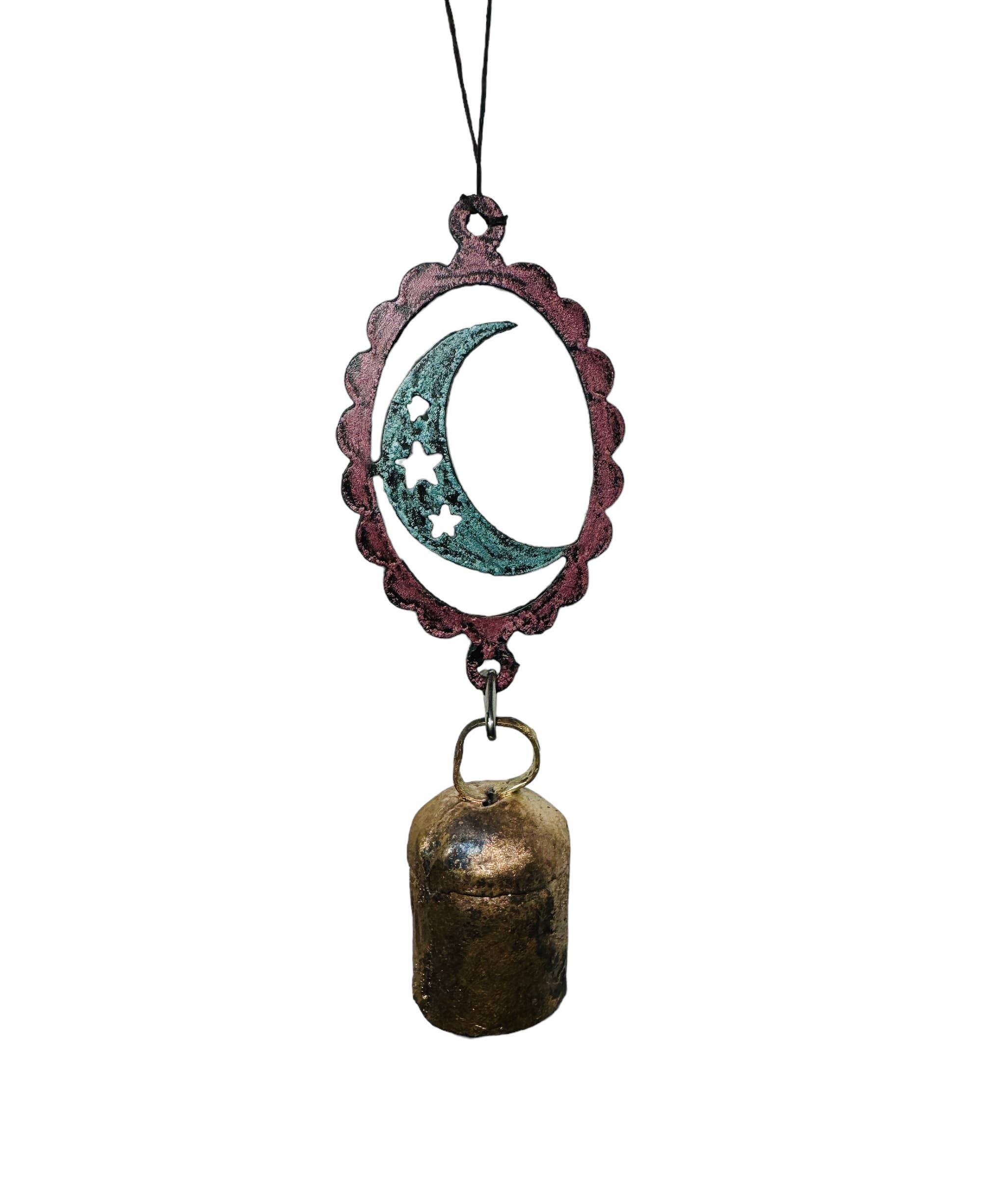 Whimsies - Wholesale Ornament - Maanornament met windgong – schattig cadeau voor tuin en auto6