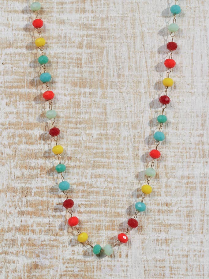 Candy Bead Necklace - Jewel Tones for wholesale by Little Luxe Charm Co.