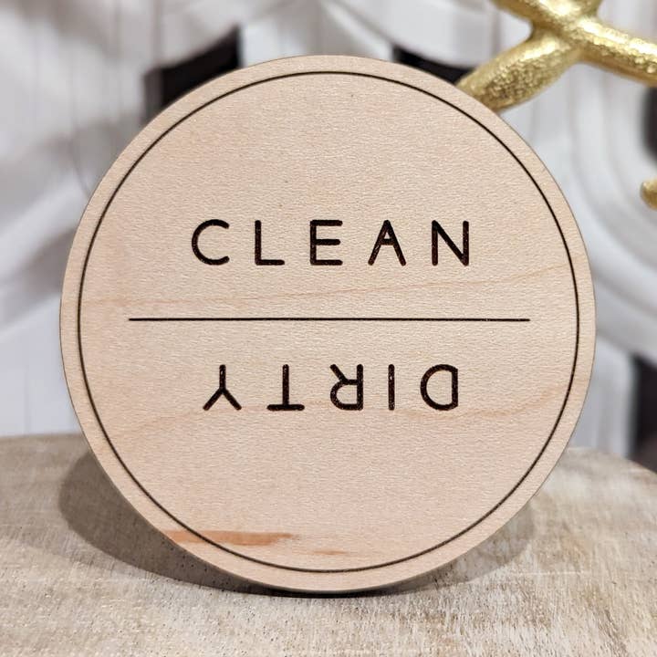 Clean Dirty Dishwasher Magnet - Multiple Shapes for wholesale by House of Moss Designs
