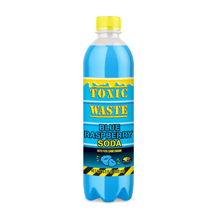 Refrigerante de Framboesa Azul Toxic Waste por atacado de Fizz and Sweets Wholesale