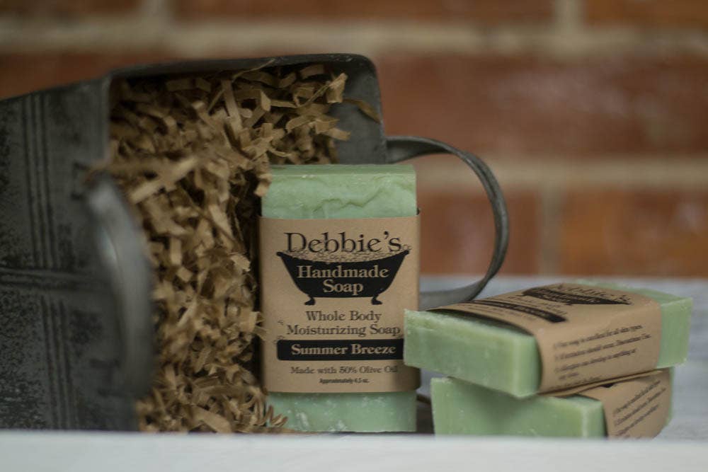 Debbie's Handmade Soap - Wholesale Bar Soap - Summer Breezes, Handmade Soap, 50% Olive Oil1