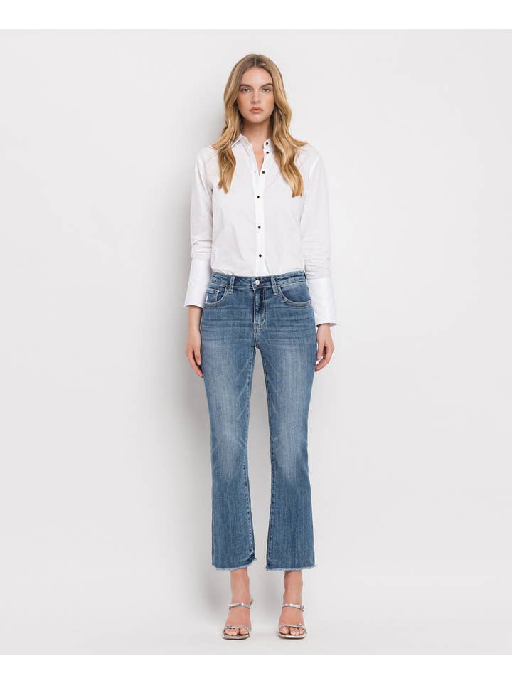 Virtuous HIGH RISE KICK FLARE JEANS LV1054 for wholesale on Faire