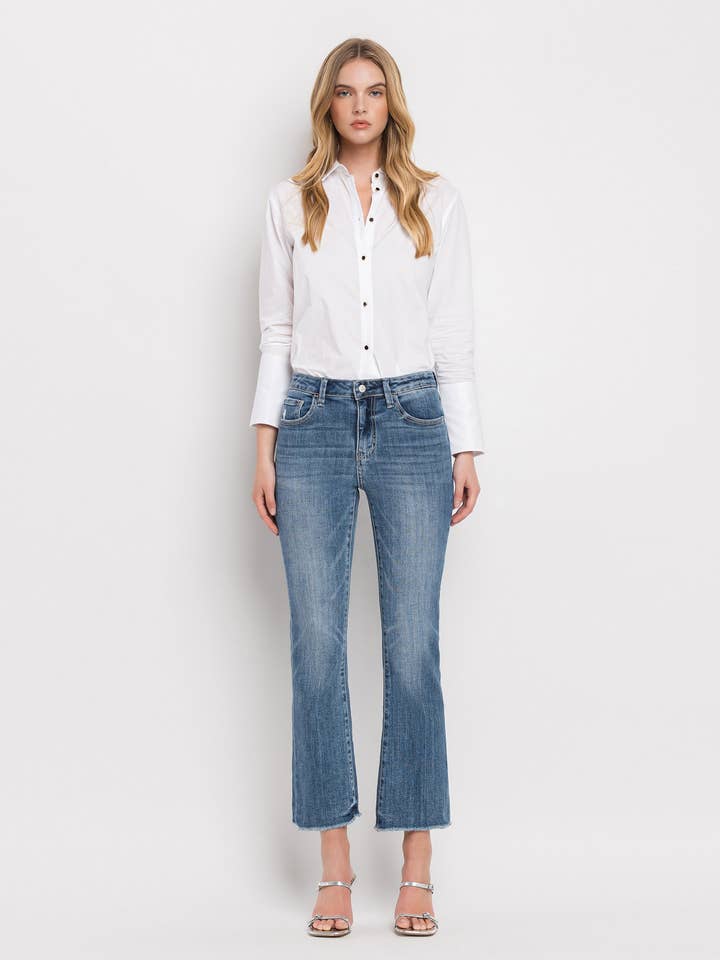 Virtuous HIGH RISE KICK FLARE JEANS LV1054 for wholesale on Faire4