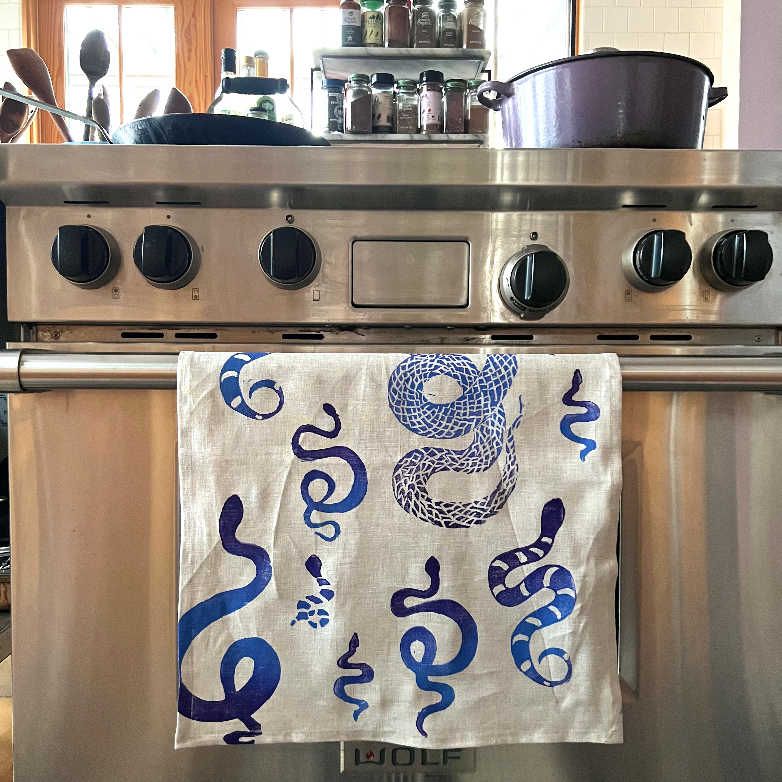 Tulusa - Wholesale Tea Towel - -Savvy Serpent Linen Tea Towels1