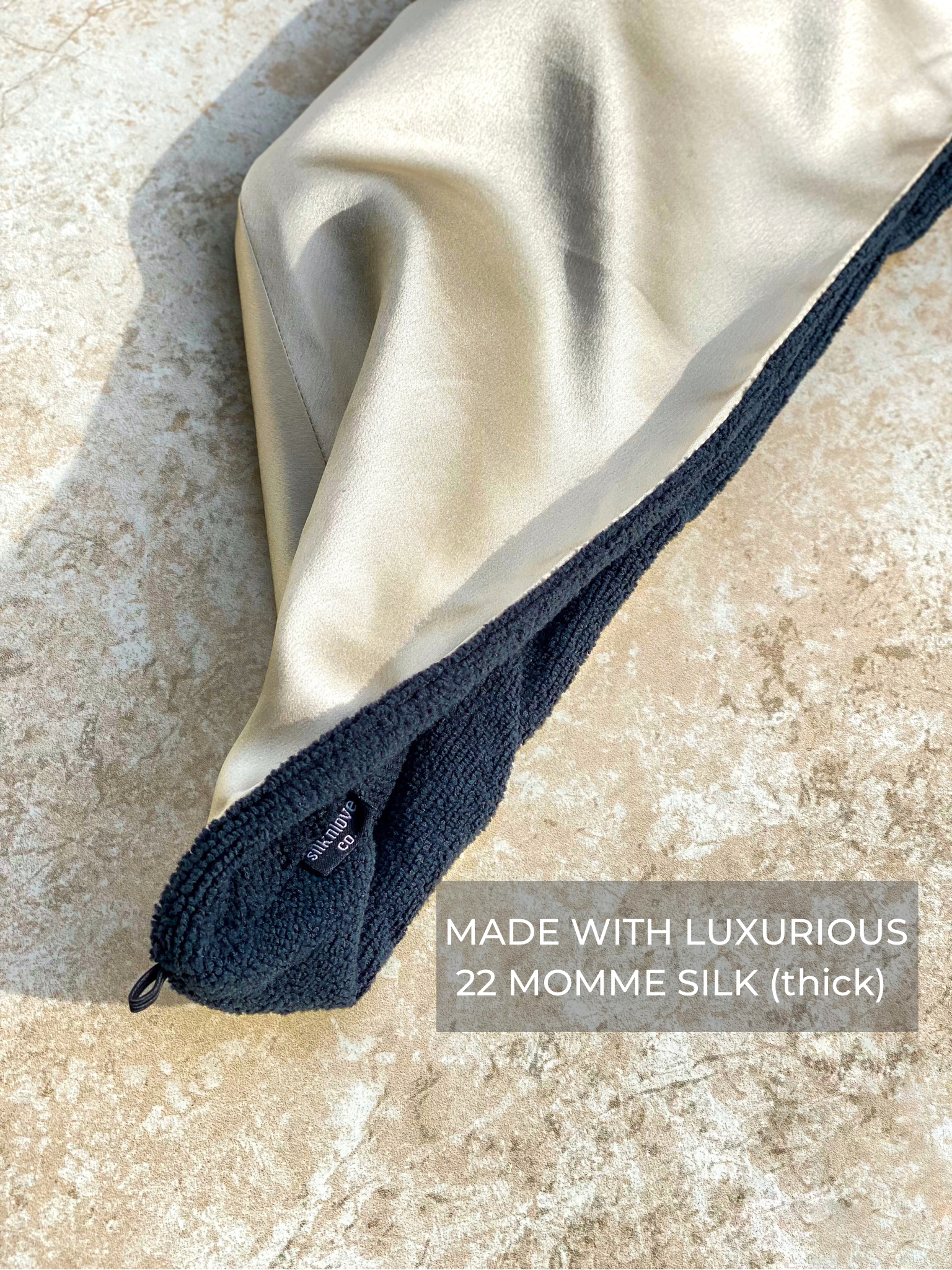 Silknlove Co. - Wholesale Hair Towel/Wrap - Pure Silk Reversible Hair Drying Turban10