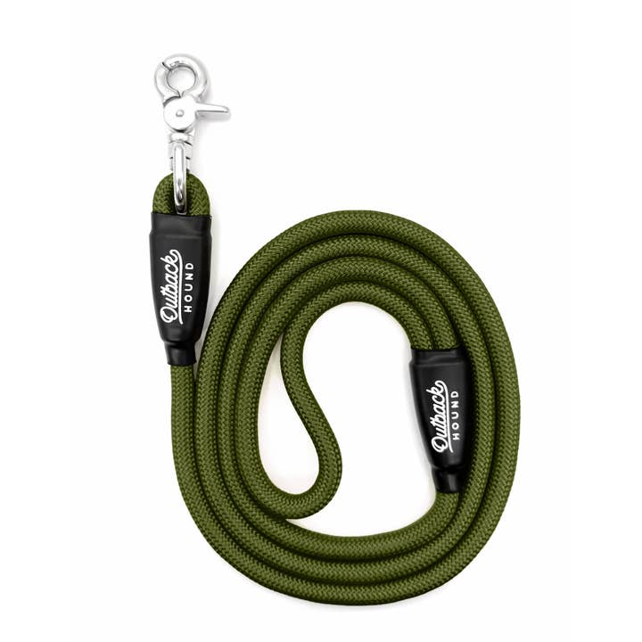 Moss Green Everyday Dog Leash for wholesale by Outback Hound