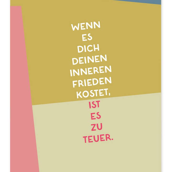 Fritzante - Wholesale Postcard - Postcard If it gives you your inner peace...