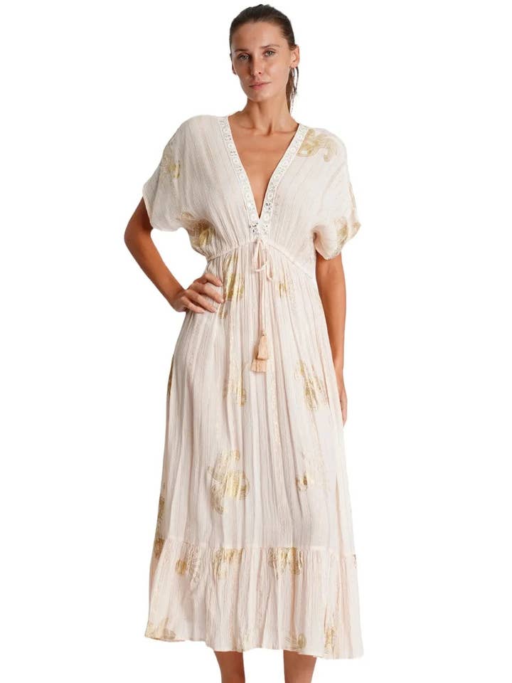 Long White Maxi Dress for wholesale by La Moda Clothing