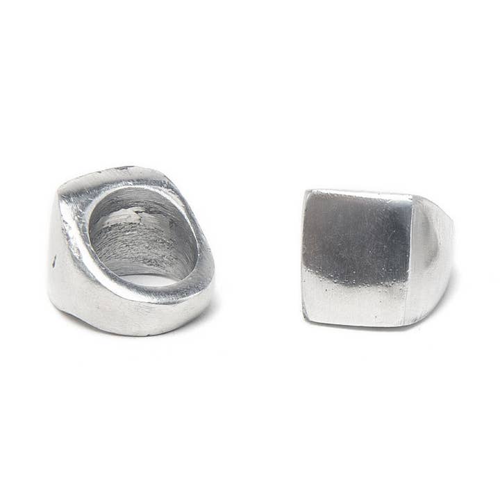 Trades by Haim Shahar - Wholesale Cocktail/Statement Ring - Signature Recycled Eco-friendly Alumunim Ring0