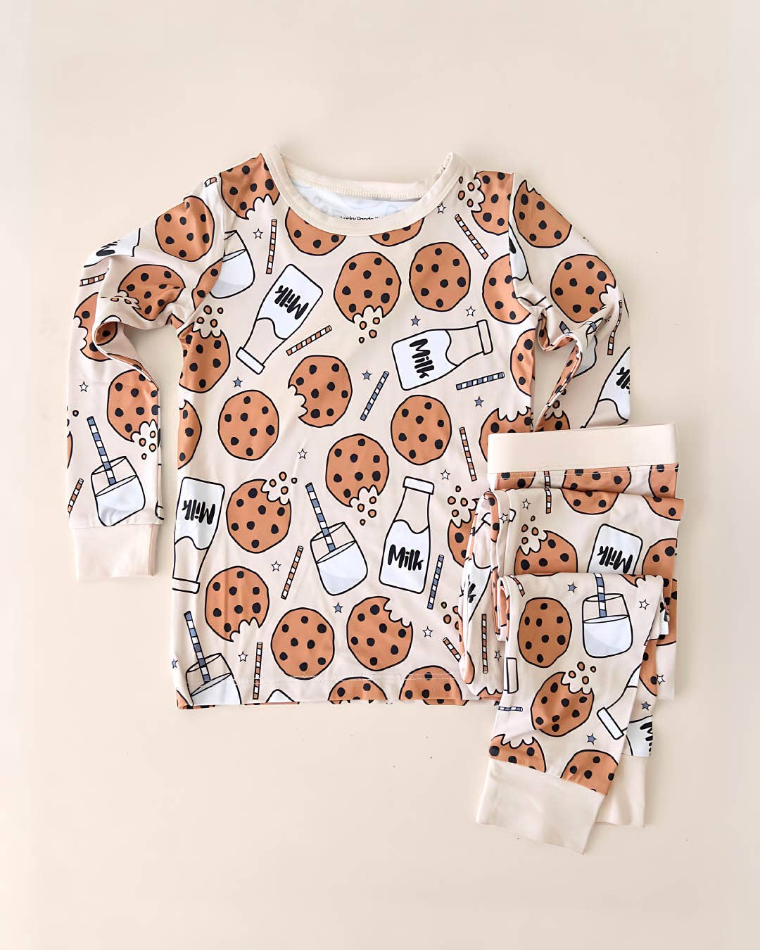 Lucky Panda Kids - Wholesale Sleepwear Set - Kids - Bamboo Kids' Two Piece Set | Milk & Cookies8