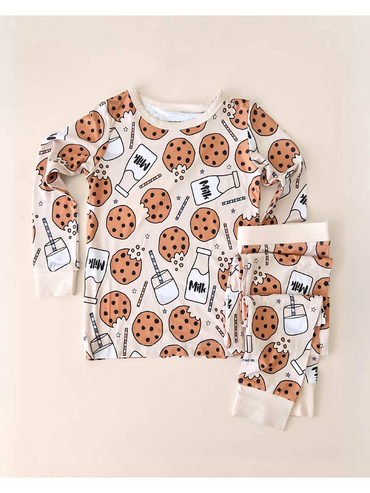 Lucky Panda Kids - Wholesale Sleepwear Set - Kids - Bamboo Kids' Two Piece Set | Milk & Cookies8