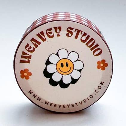 Weavey Studio, dark brown checkered washi tape for wholesale by Weavey Studio